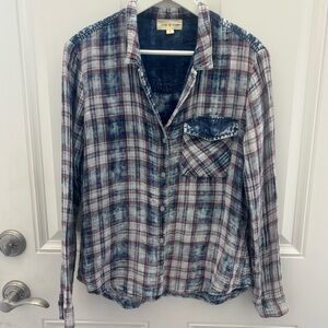 Cloth & Stone Plaid Shirt S
